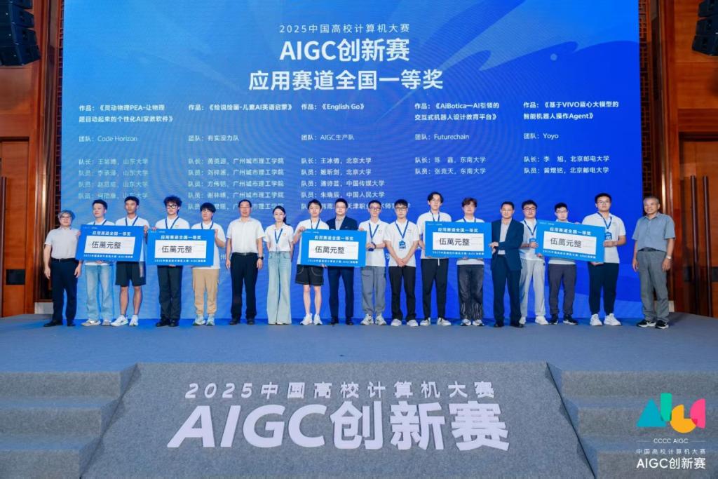 伟德官方网站在2025中国高校计算机大赛-AIGC创新赛中获得佳绩